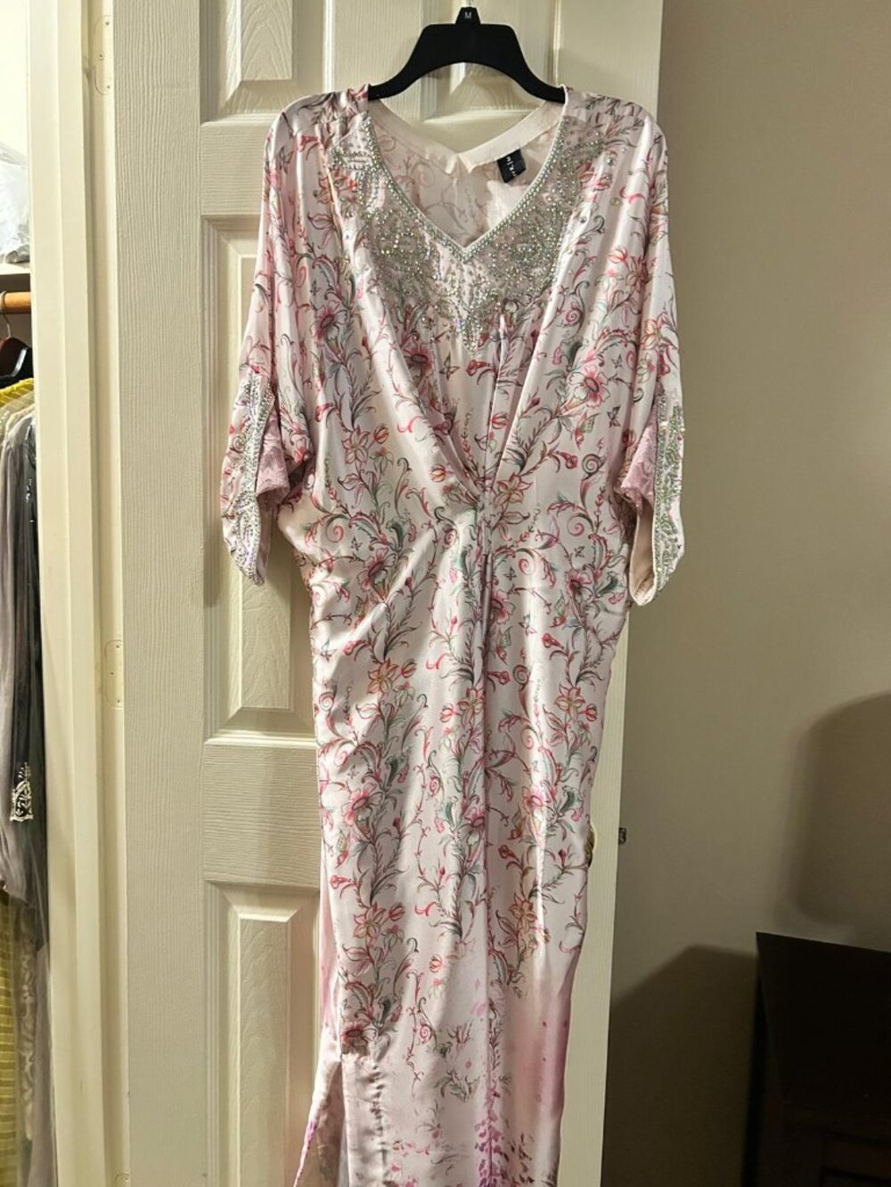 Silk Kaftan with bling